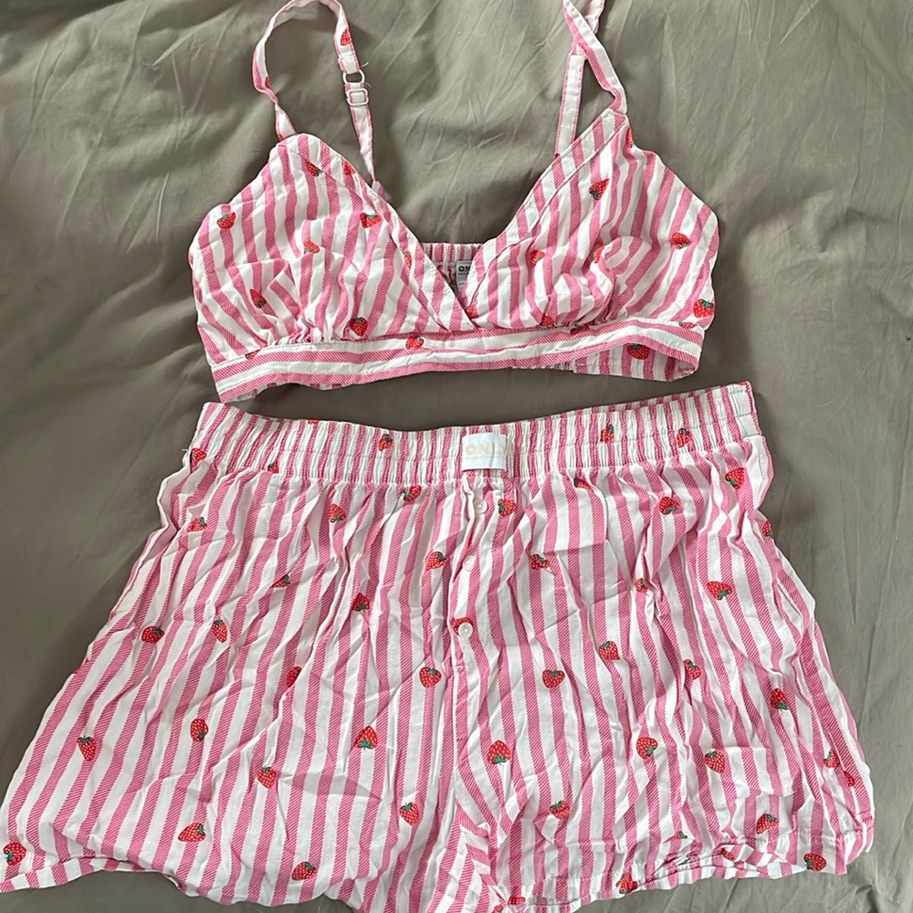 Strawberry pj set